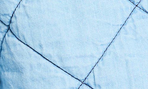 Shop Nic + Zoe Nic+zoe Quilted Denim Jacket In Mid Denim