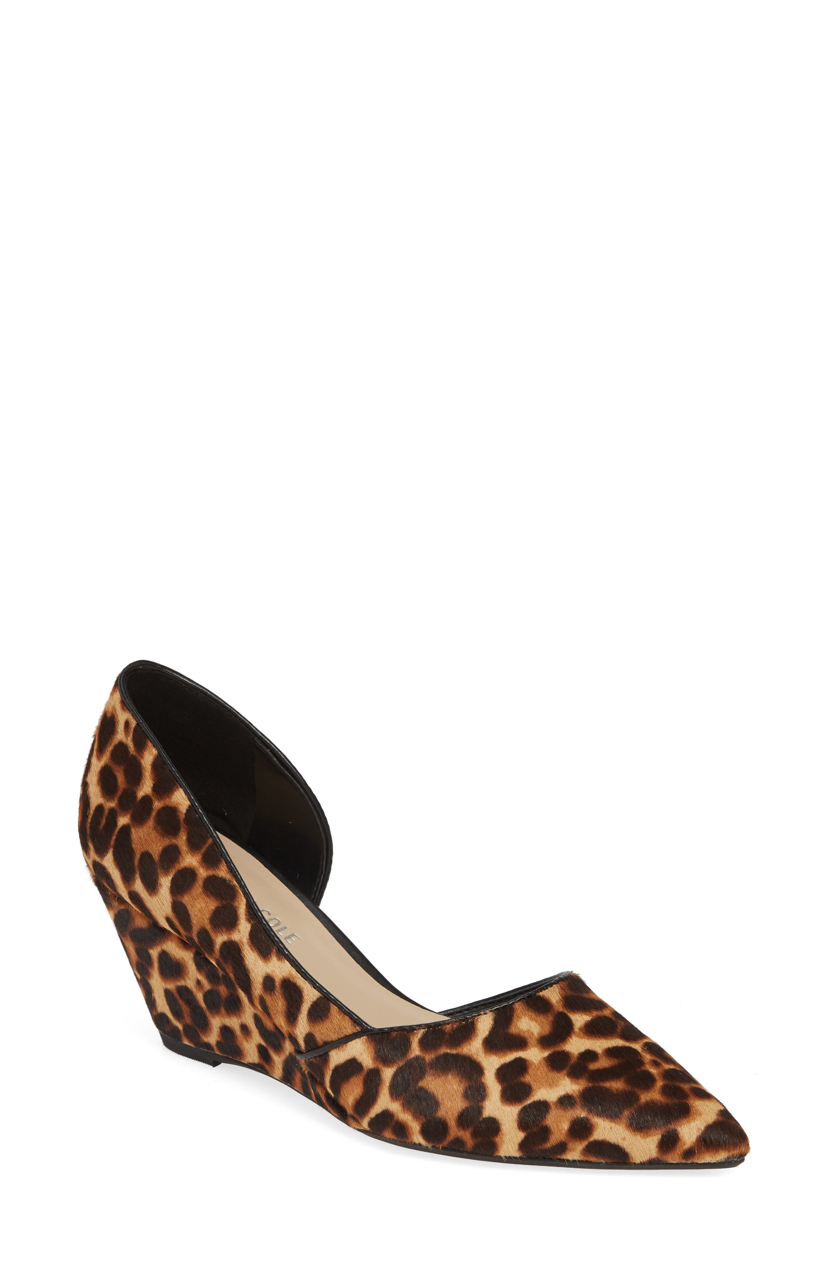 Kenneth Cole New York 'Ellis' Half d'Orsay Wedge Pump, Main, color, 