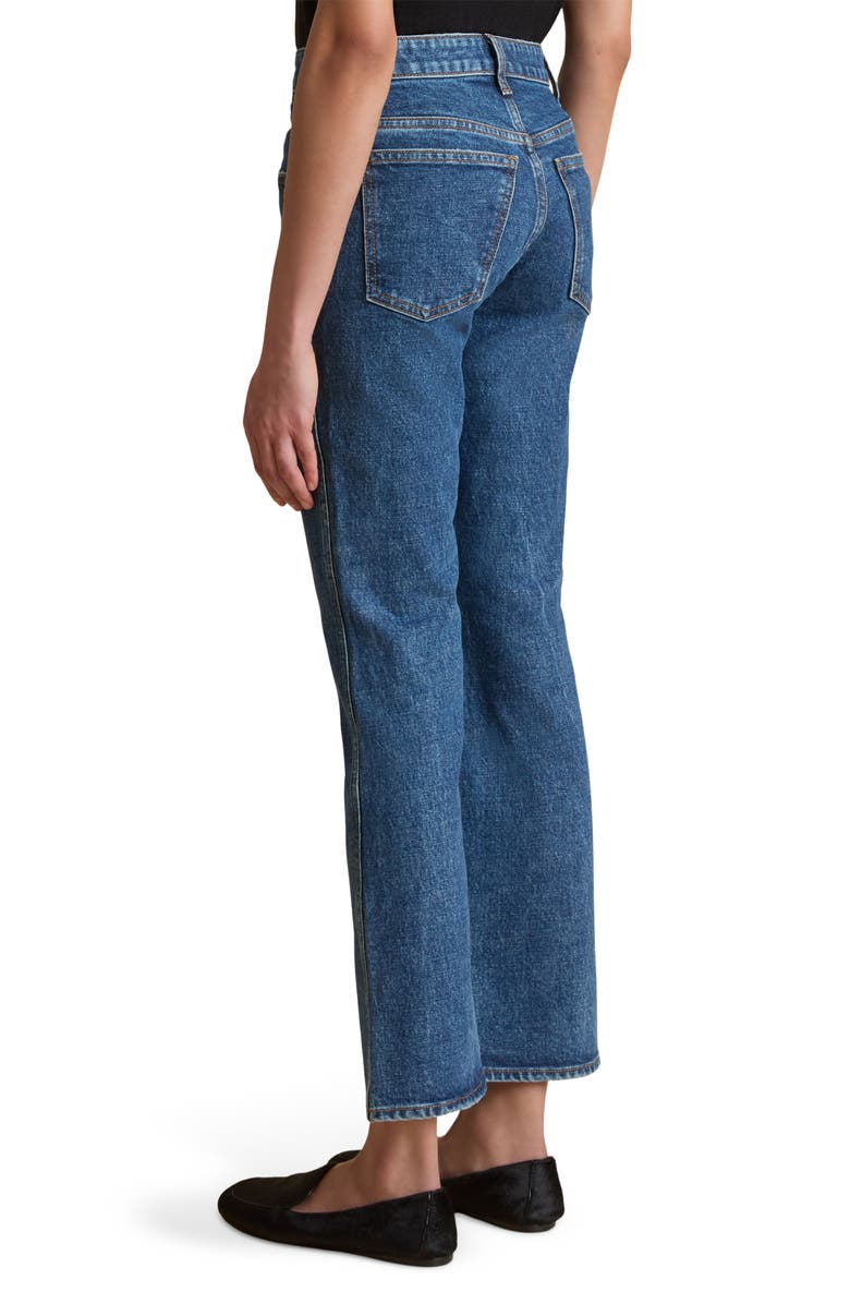 Khaite Vivian High Waist Crop Flare Jeans, Alternate, color,