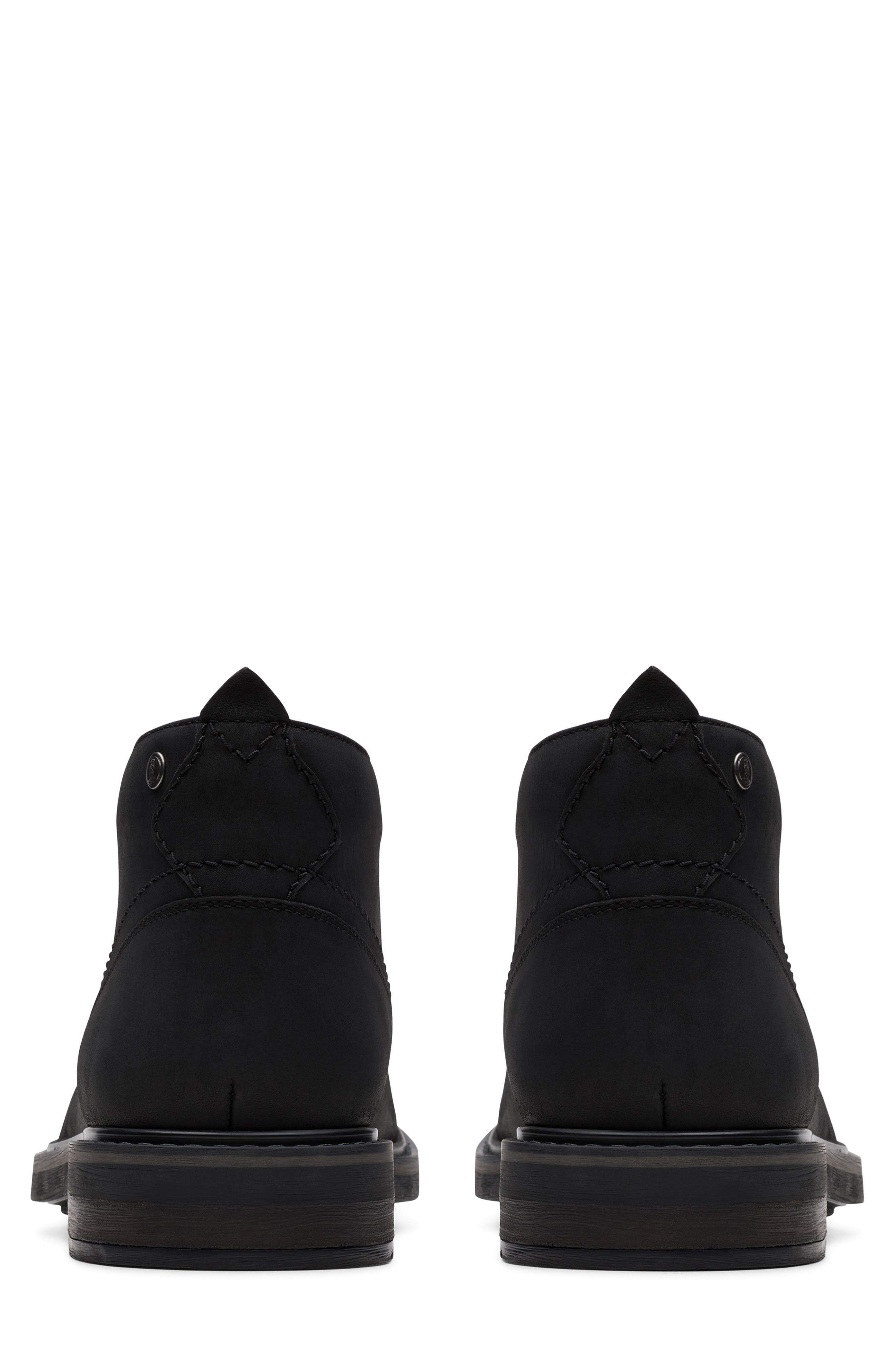 Clarks<sup>®</sup> Newford Chukka Boot, Alternate, color, Black Leat