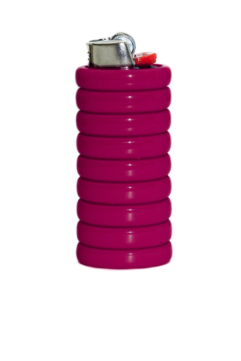 Gio Resin Lighter Holder, Main, color, Oxblood