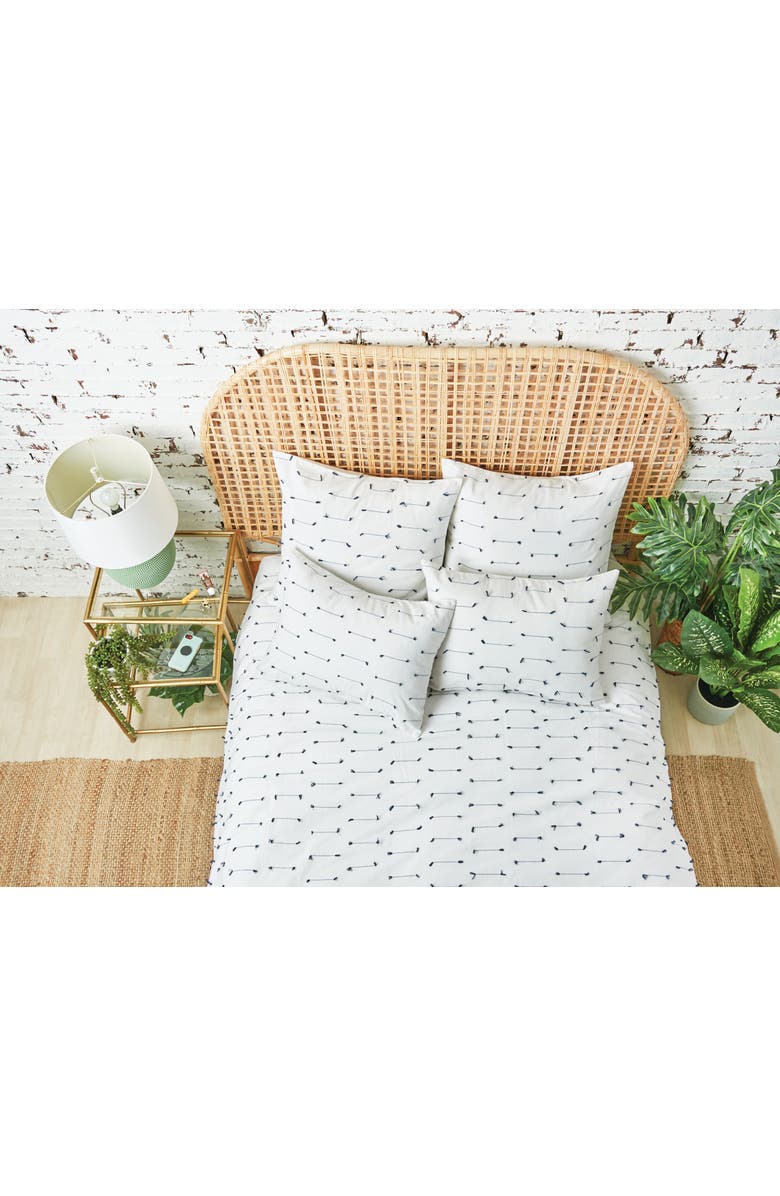 carol & frank Mel King Duvet Cover, Alternate, color, White