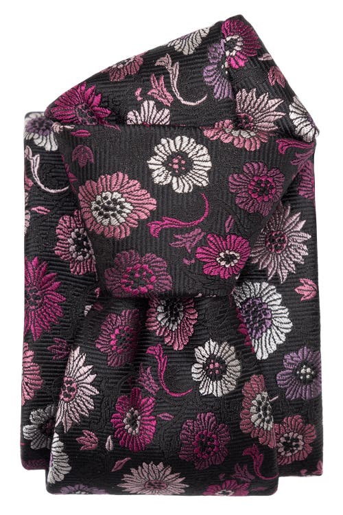 Elizabetta Pergola - Silk Jacquard Tie For Men In Magenta