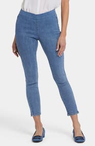 NYDJ Ankle Slit Pull-On Jeans