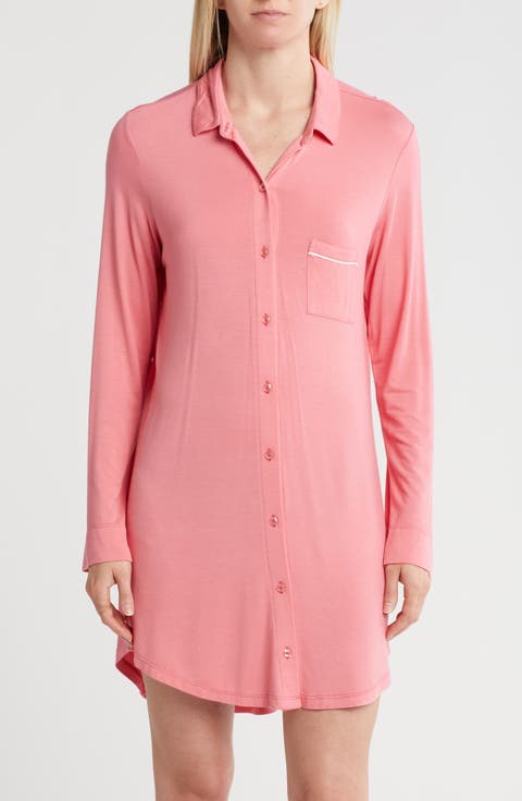 Tranquility Button Front Nightshirt