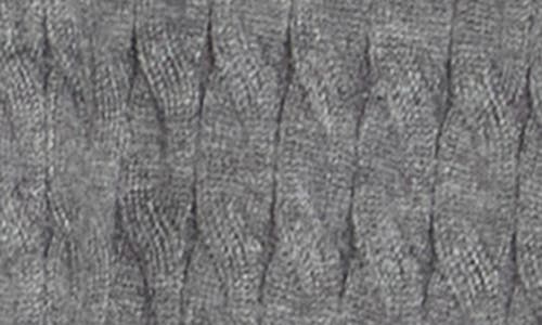 Cyrus Cable Knit Cardigan In Gray