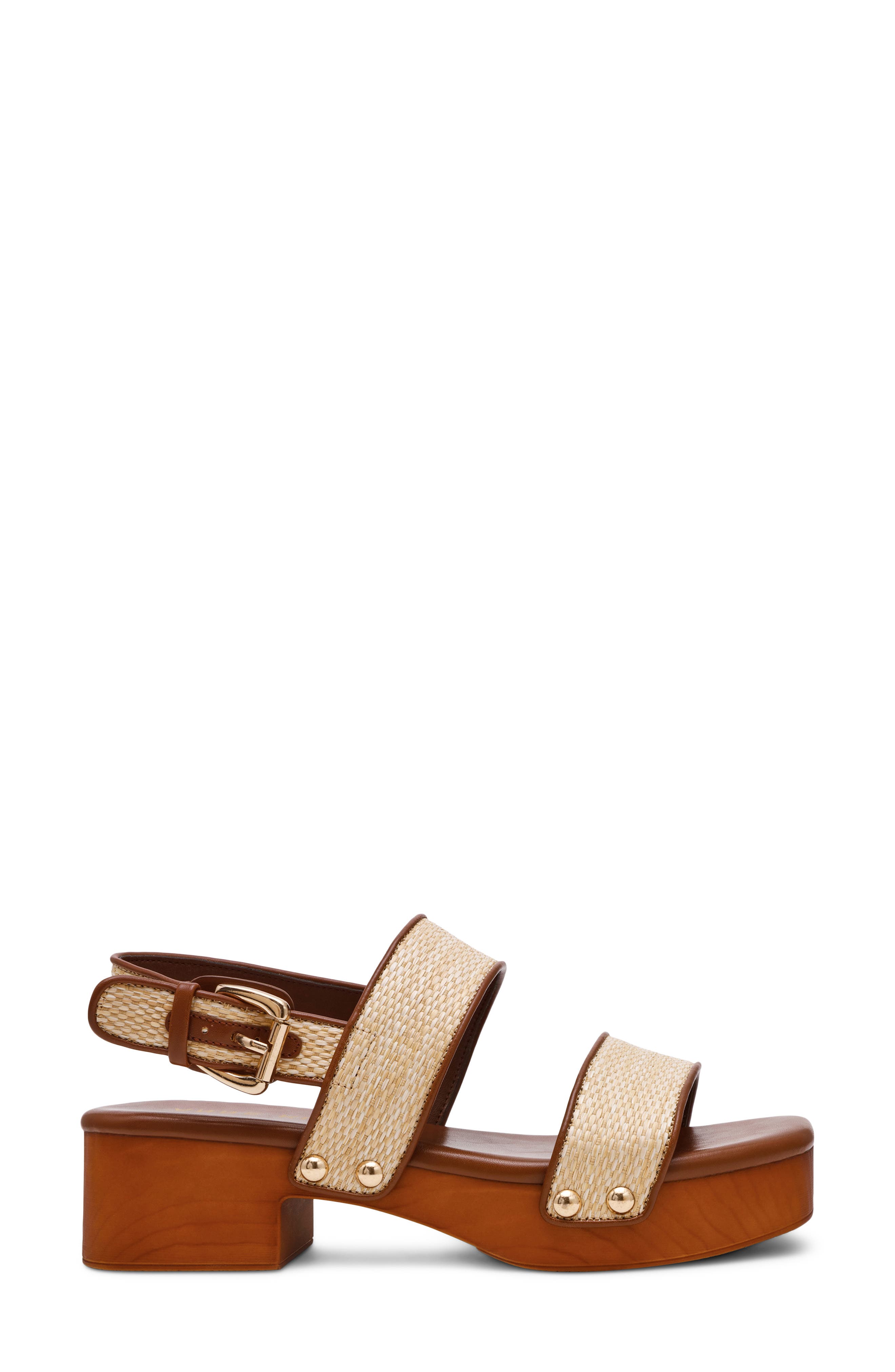 Fern Slingback Platform Sandal, Alternate, color, NATURAL RAFFIA