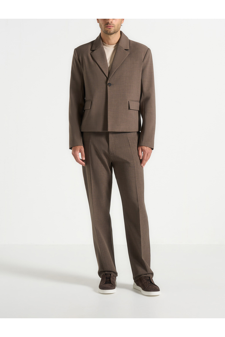 Silas - Cropped Blazer, Alternate, color, Dark Taupe