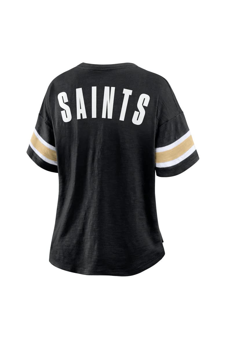 Women's Fanatics Black New Orleans Saints Redzone Curl Route T-Shirt, Alternate, color, Black