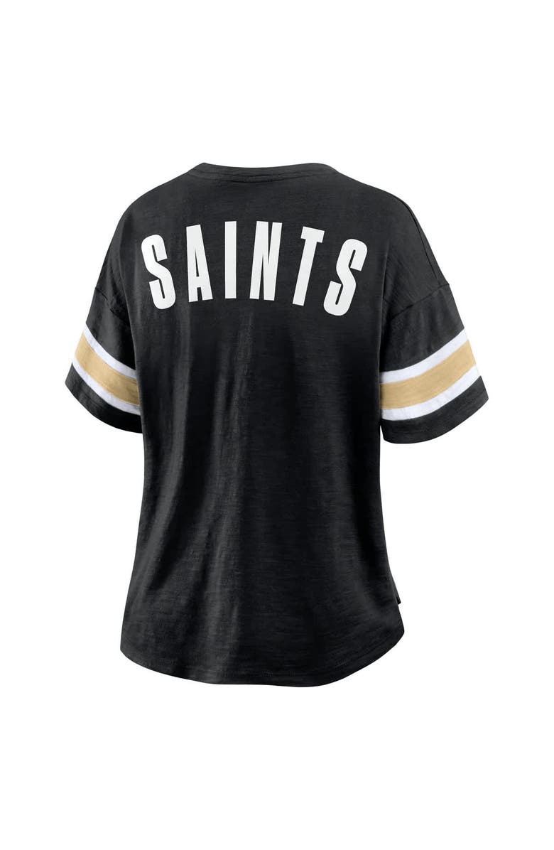 FANATICS Women's Fanatics Black New Orleans Saints Redzone Curl Route T-Shirt, Alternate, color, Black