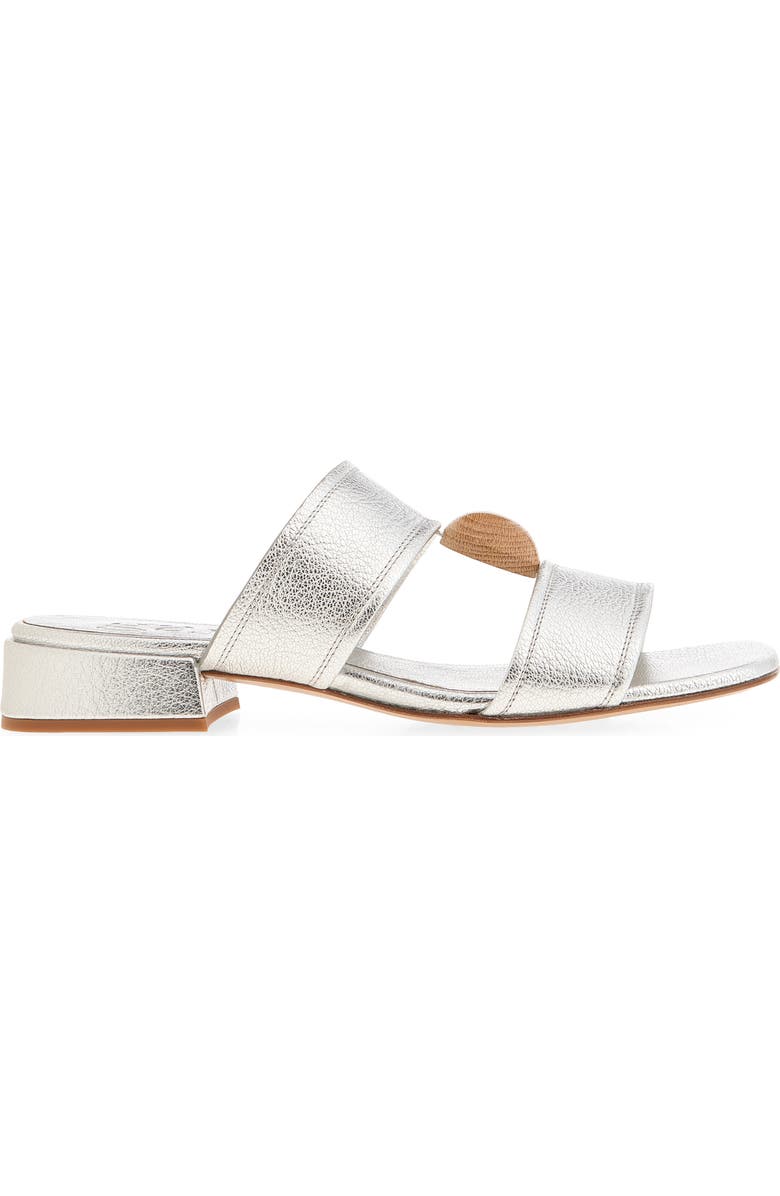 Pedro Garcia Eris Leather Slide Sandal, Alternate, color, Silver Petitgrain/ Ash