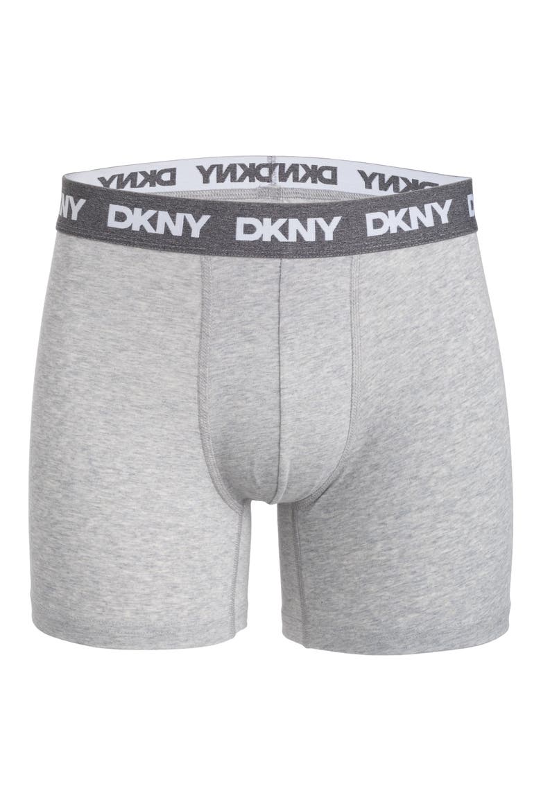 Cotton Stretch Pack of 4 Boxer Briefs, Alternate, color, BLACK/WHITE/GREY