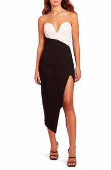 Amanda Uprichard Soiree Asymmetric Strapless Dress