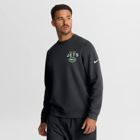 Men's Nike Black New York Jets Primetime Club Fleece Pullover Sweatshirt