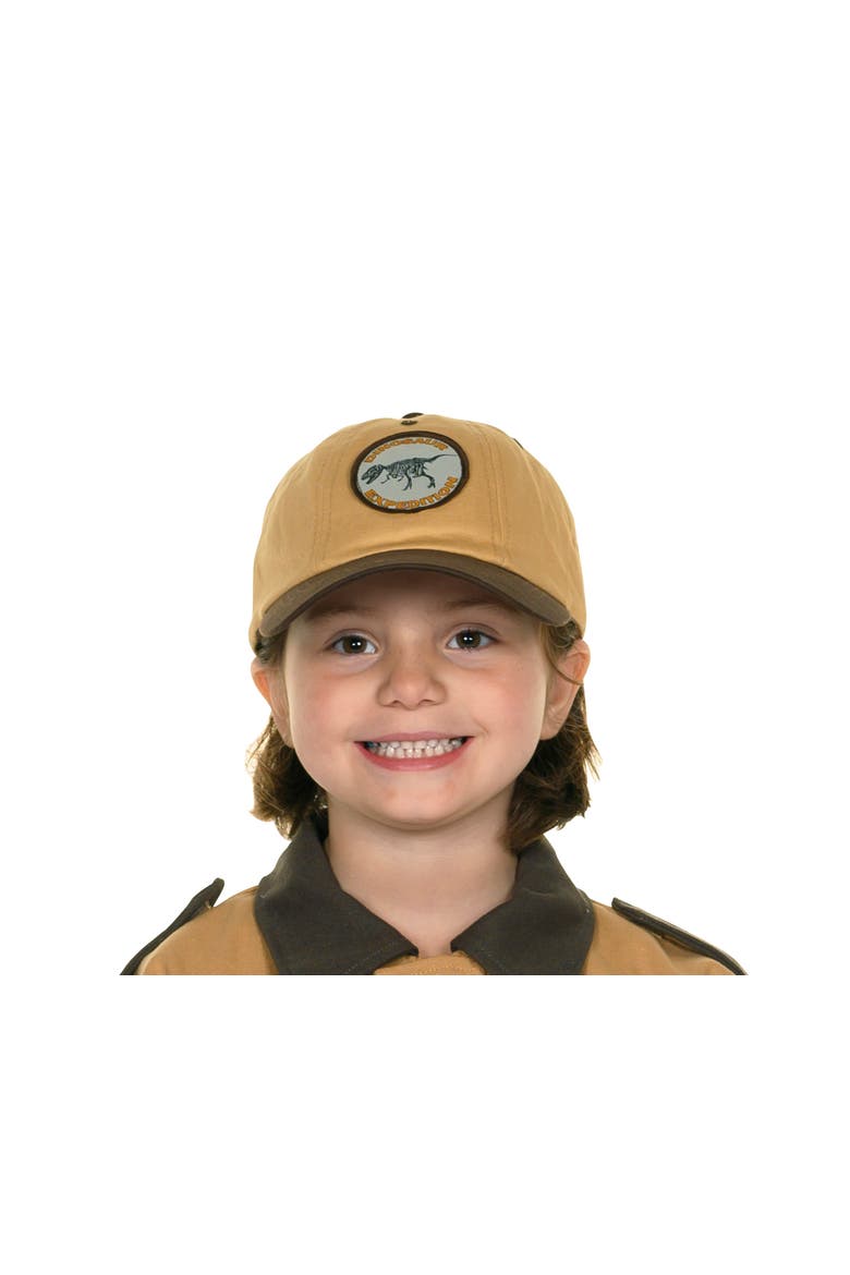 Kids Dinosaur Cap, Alternate, color, Brown