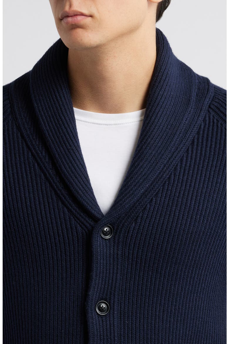 Winters Shawl Collar Cardigan, Alternate, color, NAVY