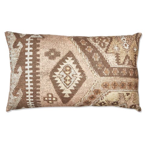 Multicolor Lumbar Kilim Throw Pillow Cotton Decorative