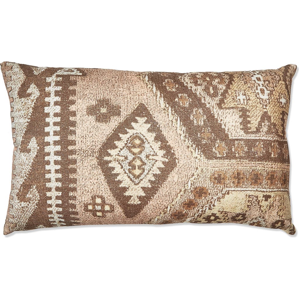 Tag Multicolor Lumbar Kilim Throw Pillow Cotton Decorative In Brown