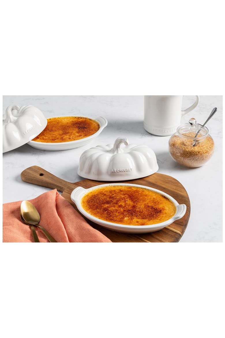 Pumpkin Butter Dish, Alternate, color, WHITE