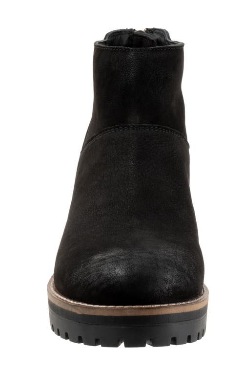 Softwalk ® Elmhurst Platform Bootie In Black Nubuck