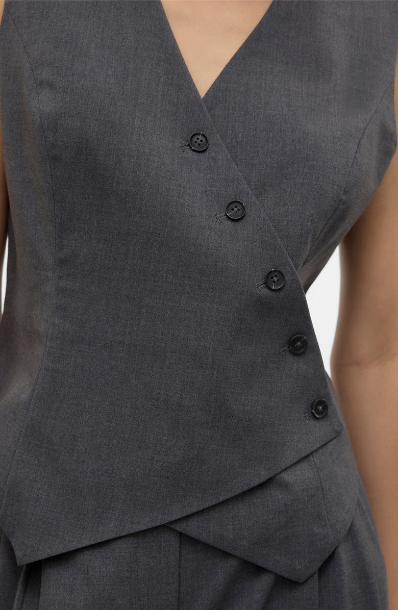 VERO MODA Liba Asymmetric Button Waistcoat, Alternate, color,