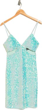 Jump Apparel Sequin Side Cutout Minidress