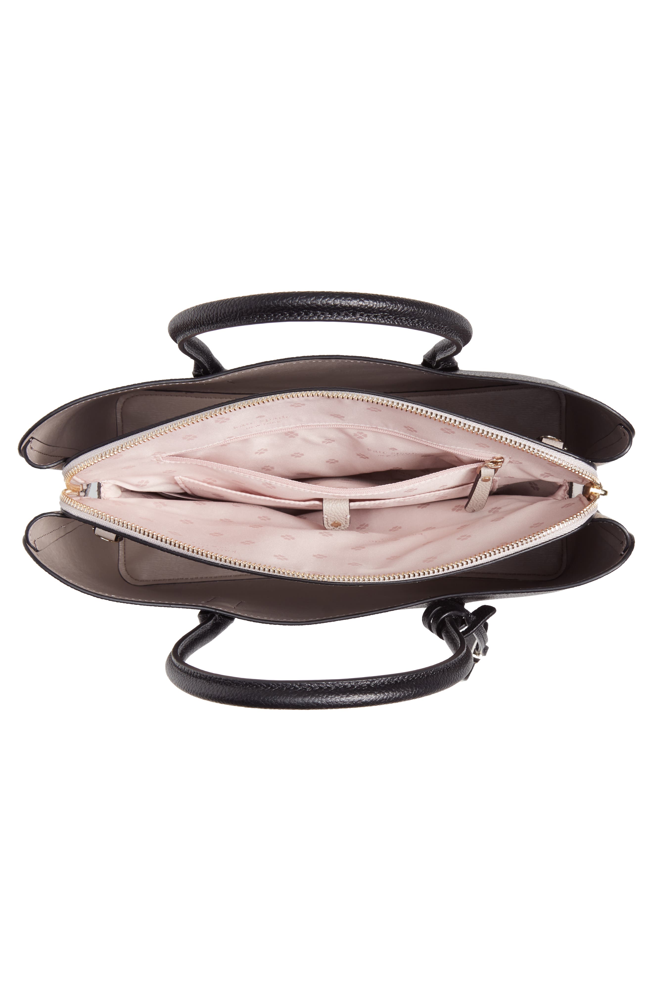 Kate Spade New York large margaux leather satchel, Alternate, color, 