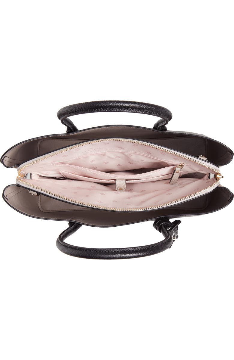 Kate Spade New York large margaux leather satchel, Alternate, color,