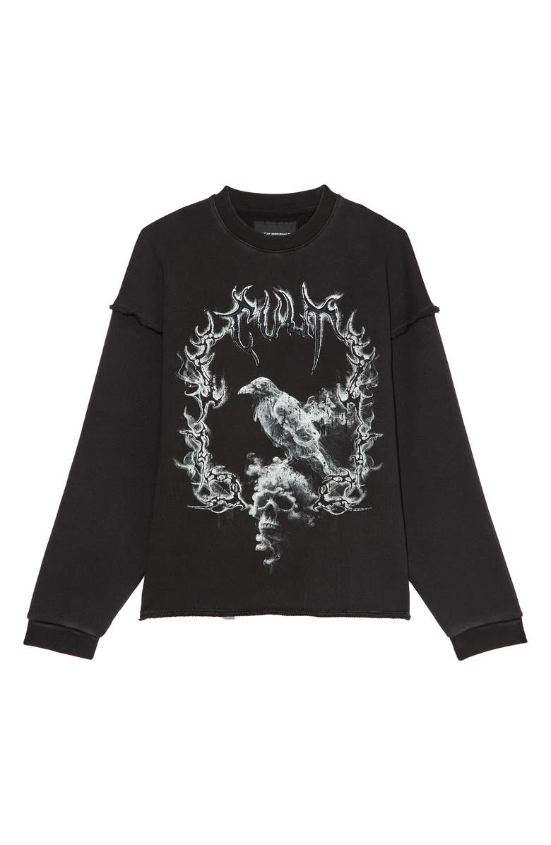 Cult of Individuality Cotton French Terry Graphic Sweatshirt, Alternate, color, 