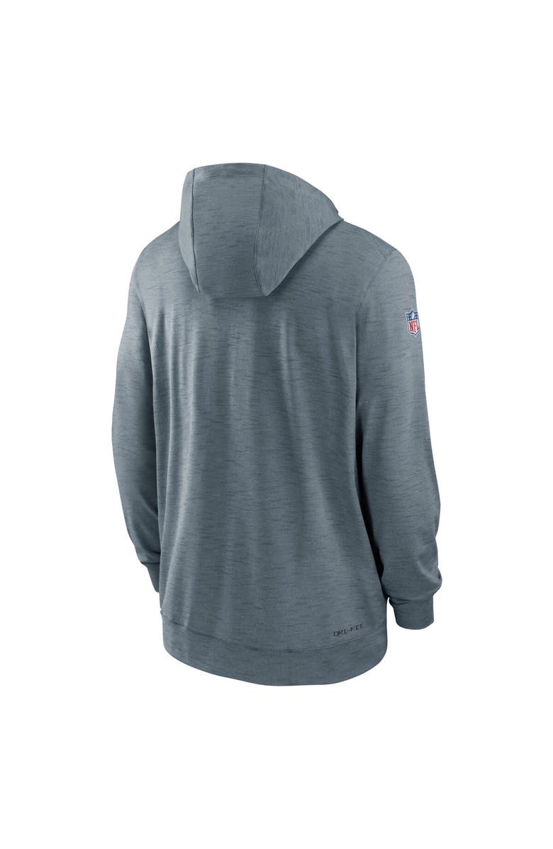 Nike Men's Nike Heather Gray San Francisco 49ers Sideline Team Pop Full-Zip Hoodie Jacket, Alternate, color, Heather Gray