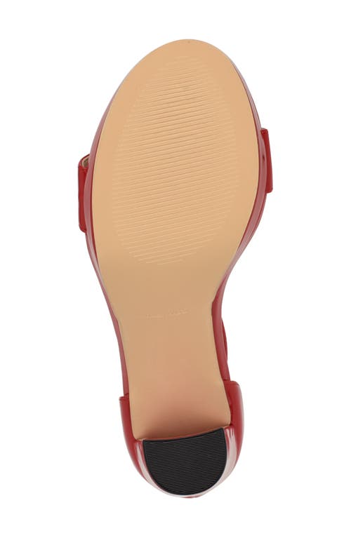 Nine West Elope Platform Sandal In Red