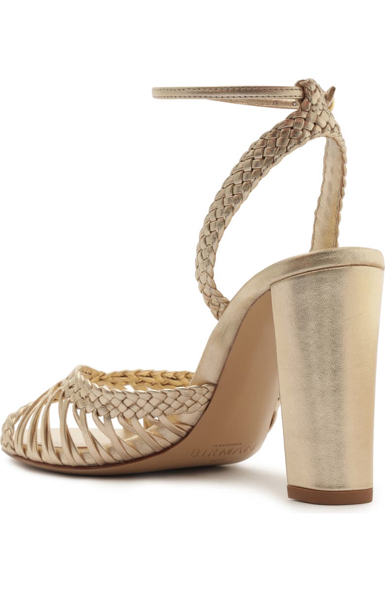 Alexandre Birman Agatha Ankle Strap Sandal, Alternate, color, Golden