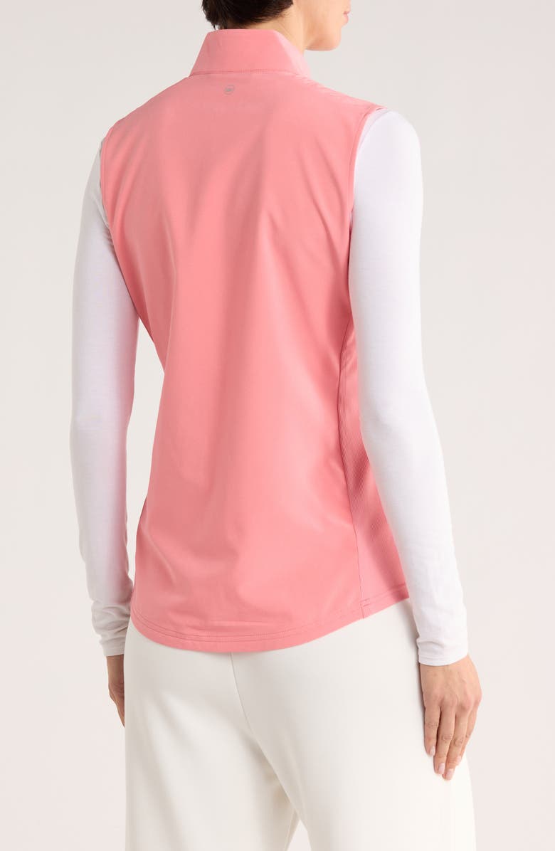 Peter Millar Dunes Water Resistant Golf Vest, Alternate, color, Coral Reef