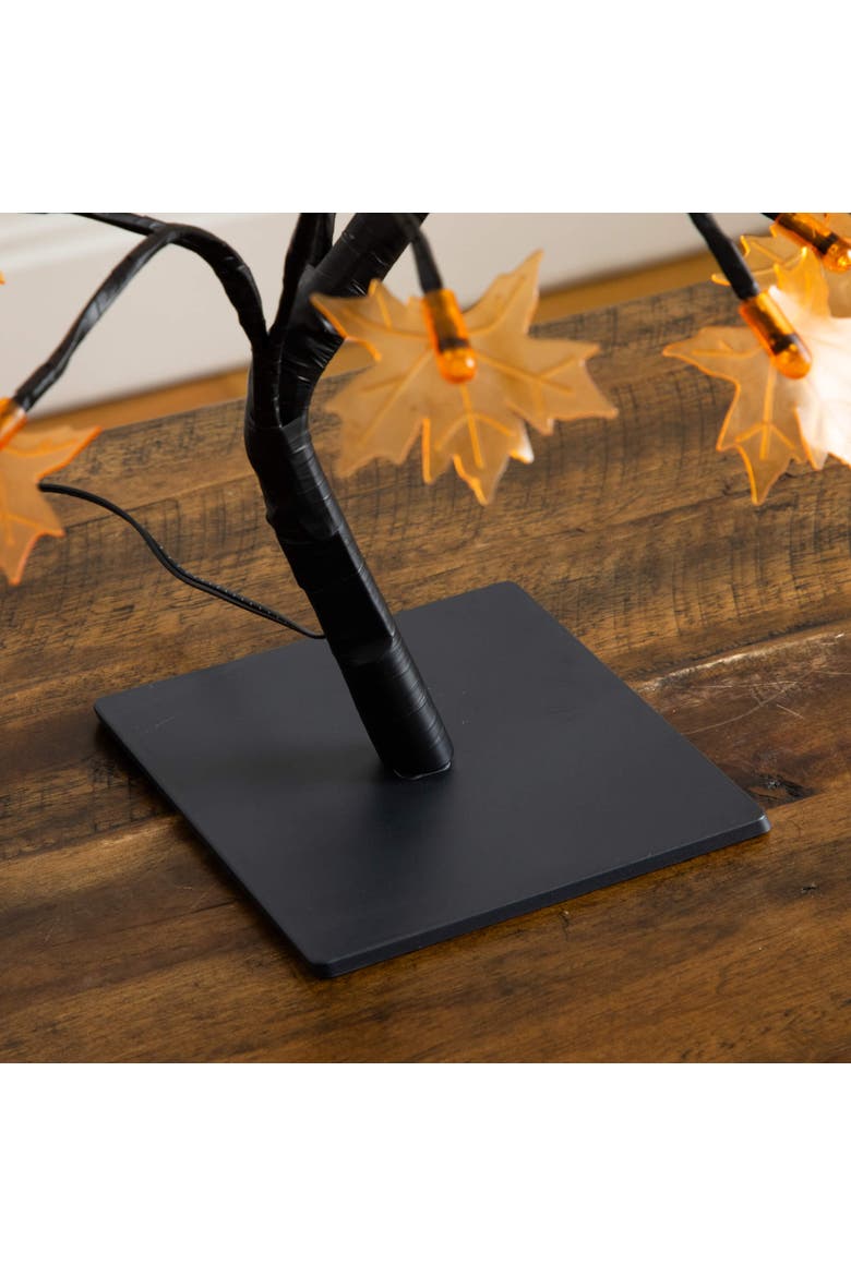 18-in Pre-Lit Autumn Artificial Maple Fall Tree with 48 Warm White LED Maple Shaped Lights, Alternate, color, Yellow