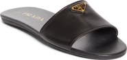 Prada Logo Slide Sandal