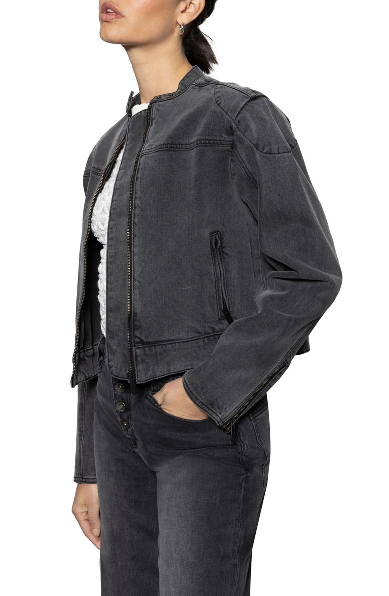 Sanctuary Denim Moto Jacket, Alternate, color, 