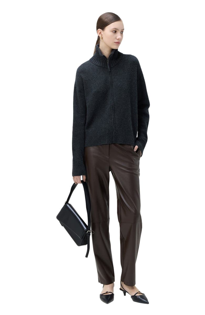 GOBI Mongolian Cashmere Cashmere Zip Cardigan, Alternate, color,