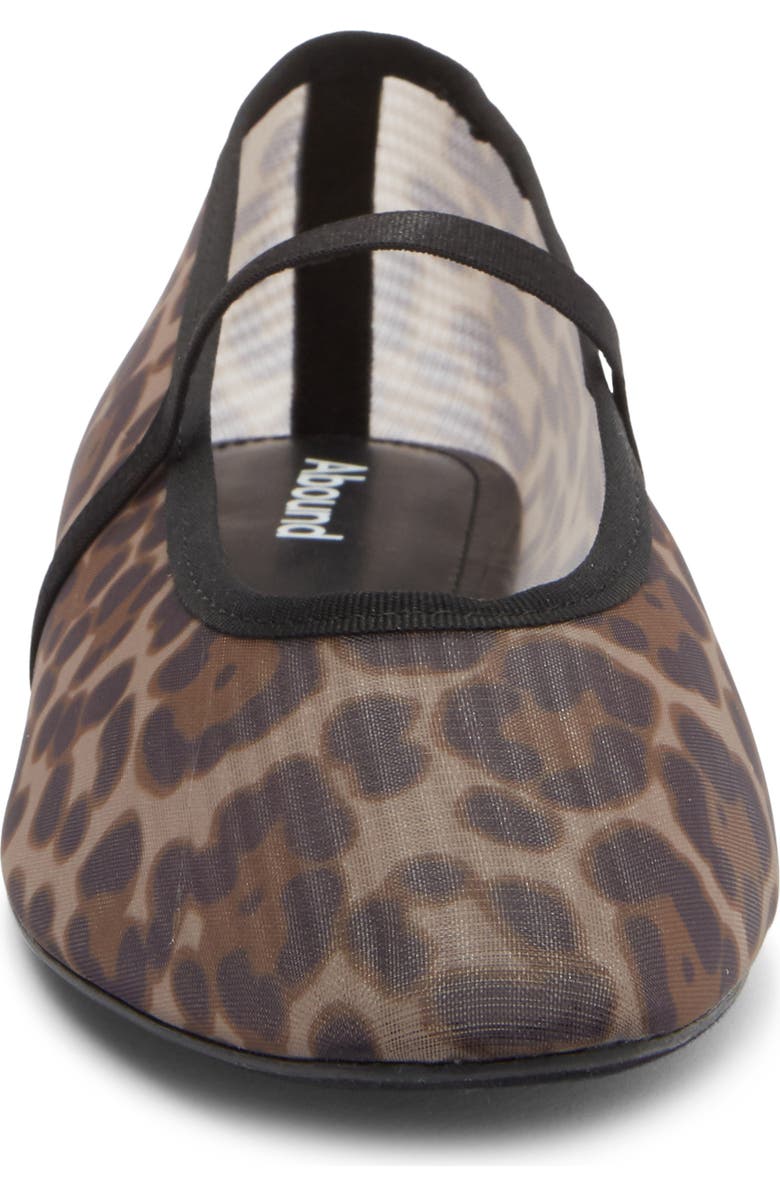 Abound Abigail Mesh Ballet Flat, Alternate, color, Brown Dark Leopard