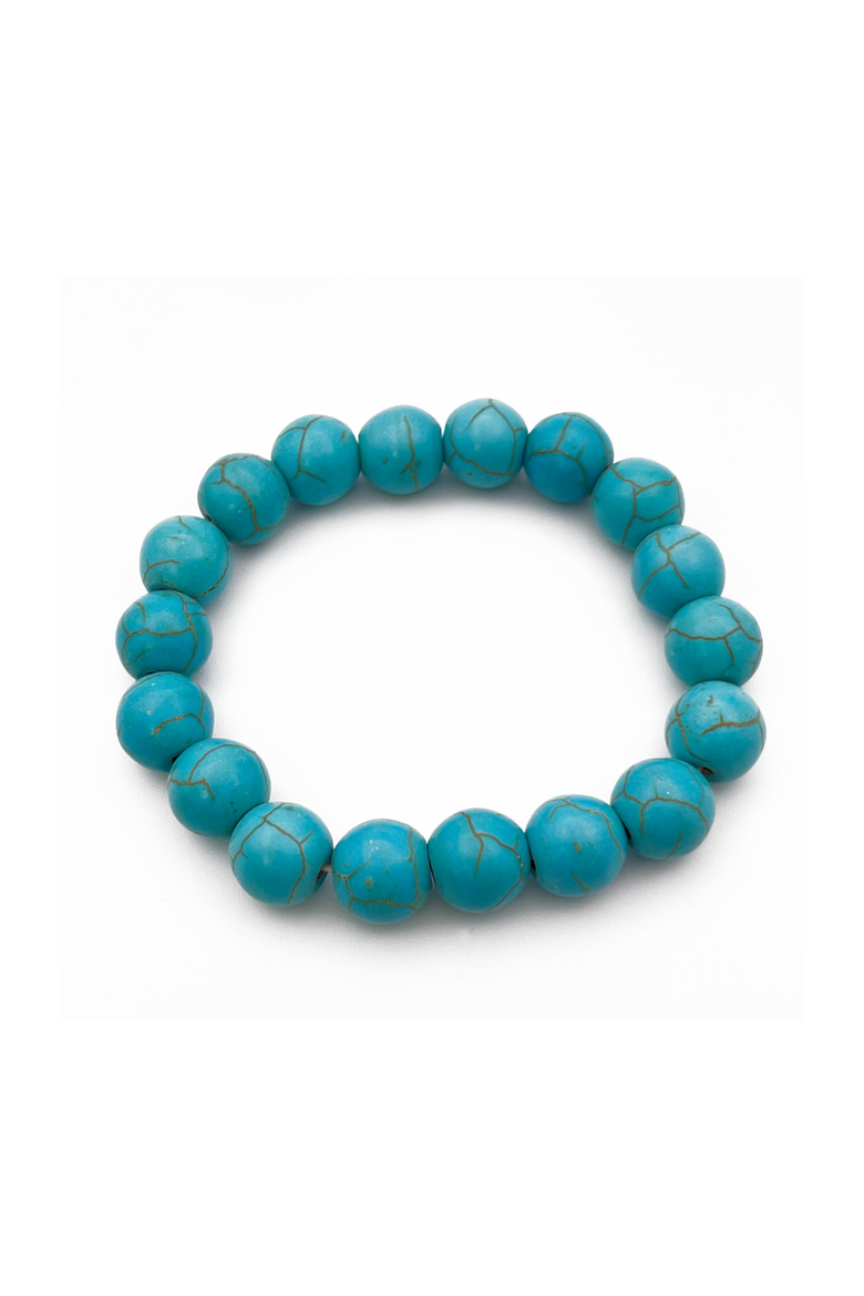 Turquoise Ball Stretch Bracelet, Alternate, color, Turquoise