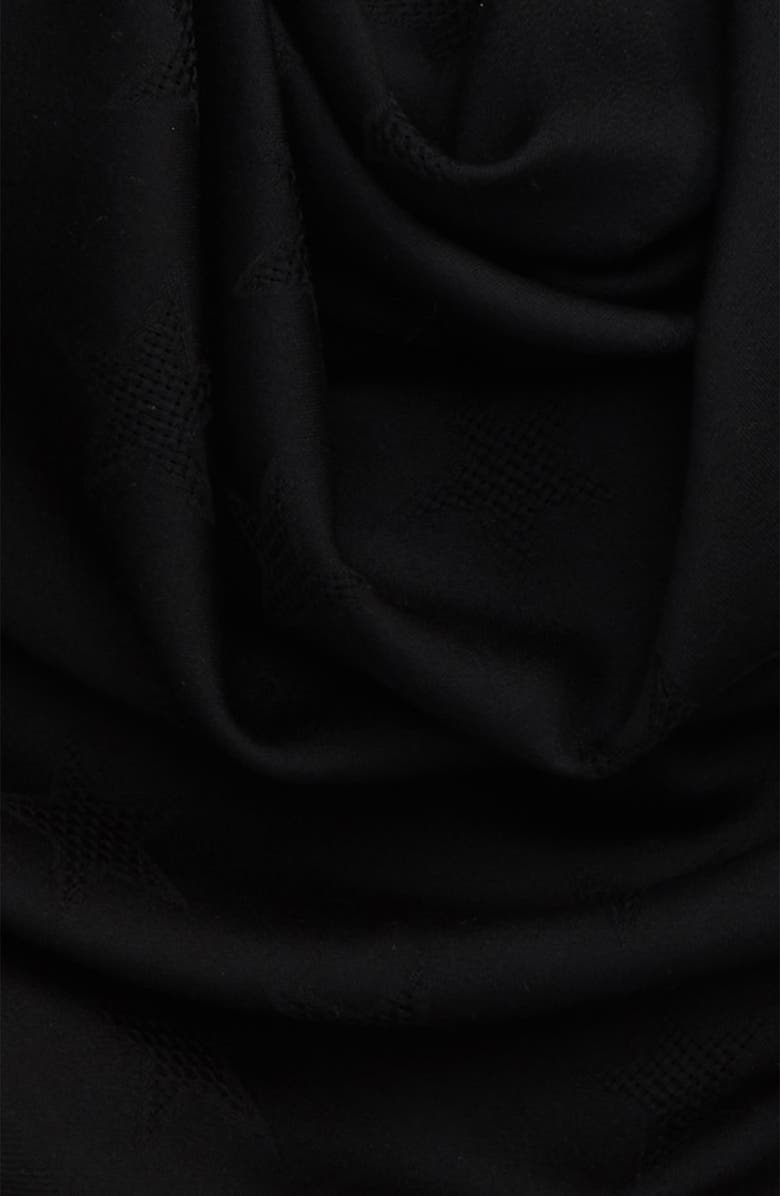 Saint Laurent Large Mesh Stars Wool Shawl, Alternate, color, 