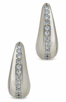 Ari Cubic Zirconia Chunky Mini Hoop Earrings