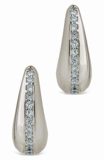 Ari Cubic Zirconia Chunky Mini Hoop Earrings