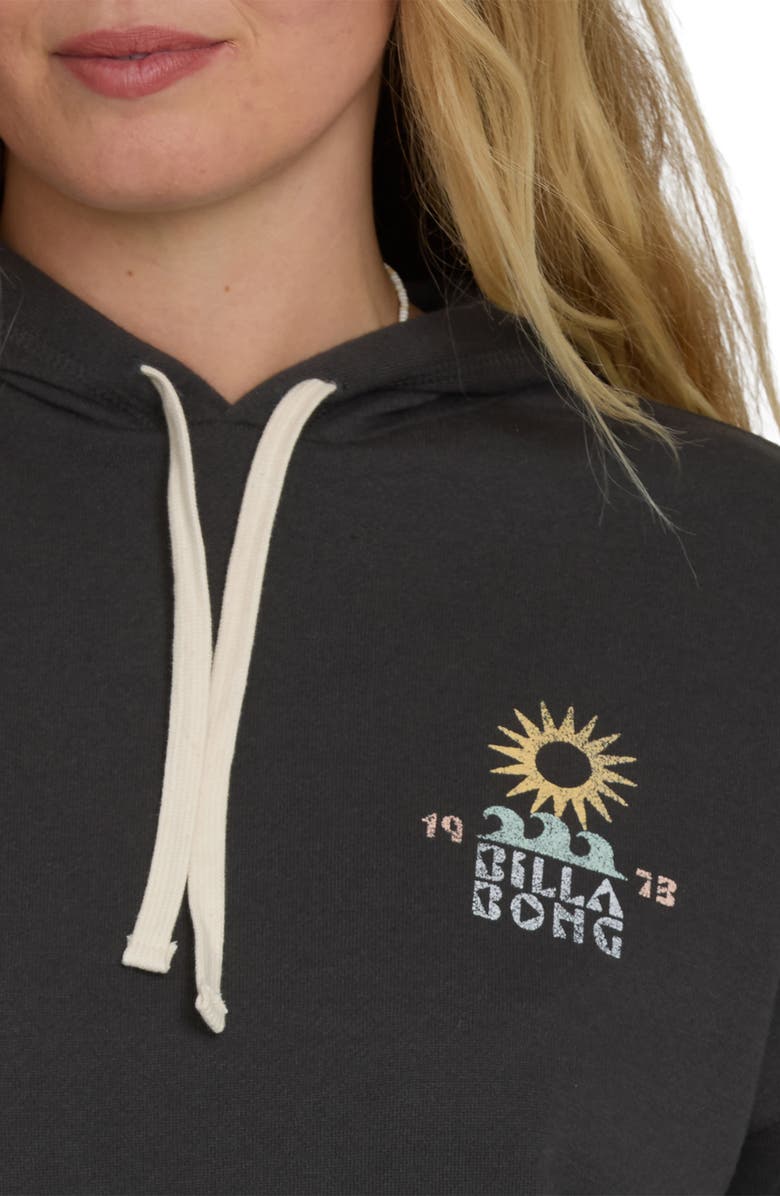 Billabong Before Times Cotton Blend Graphic Hoodie, Alternate, color, Off Black