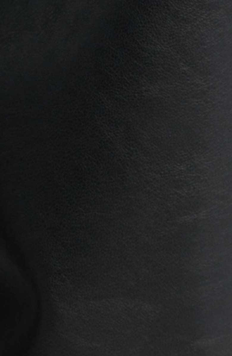 rag & bone Shea Faux Leather Straight Leg Pants, Alternate, color, Black