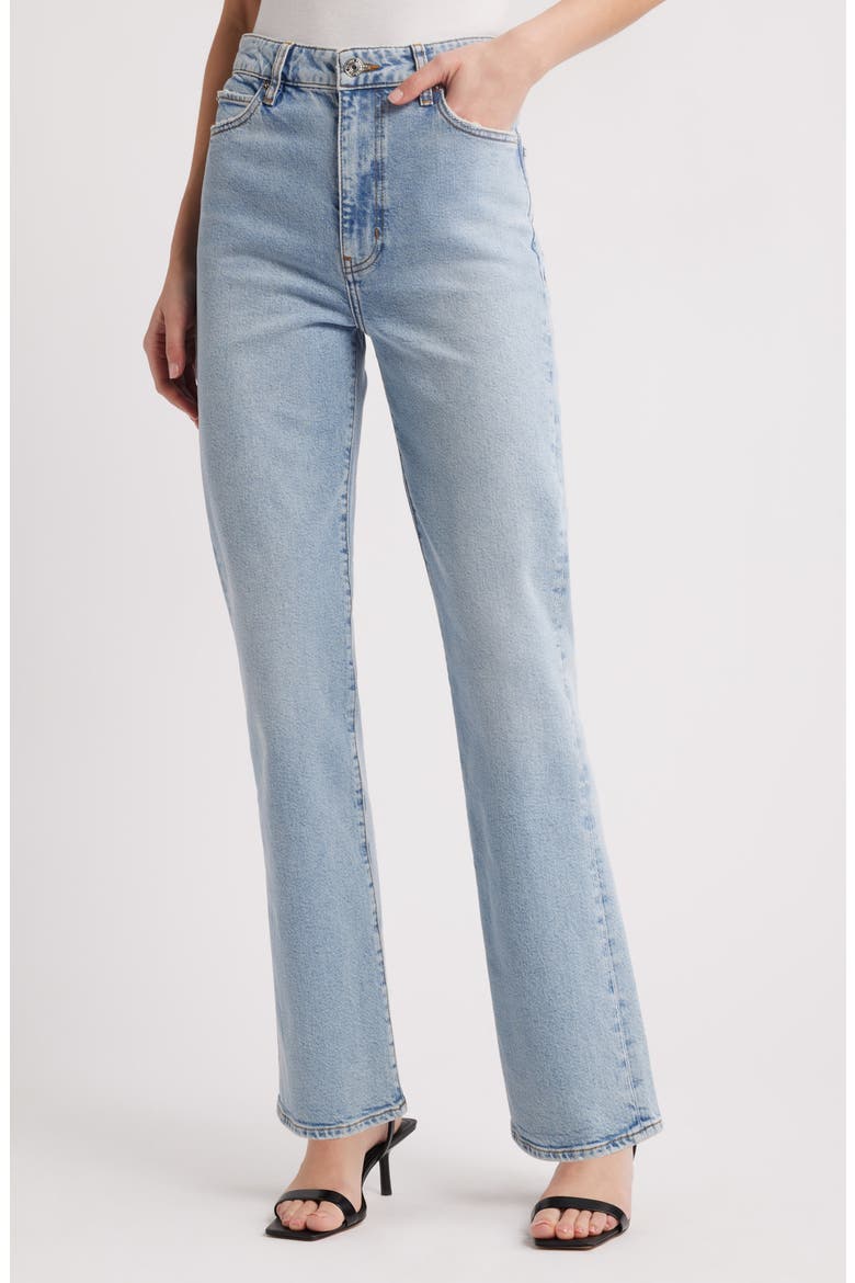 The Pixie Ruler High Waist Straight Leg Jeans, Main, color, DOLLY
