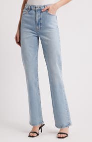 FRAME The Pixie Ruler High Waist Straight Leg Jeans