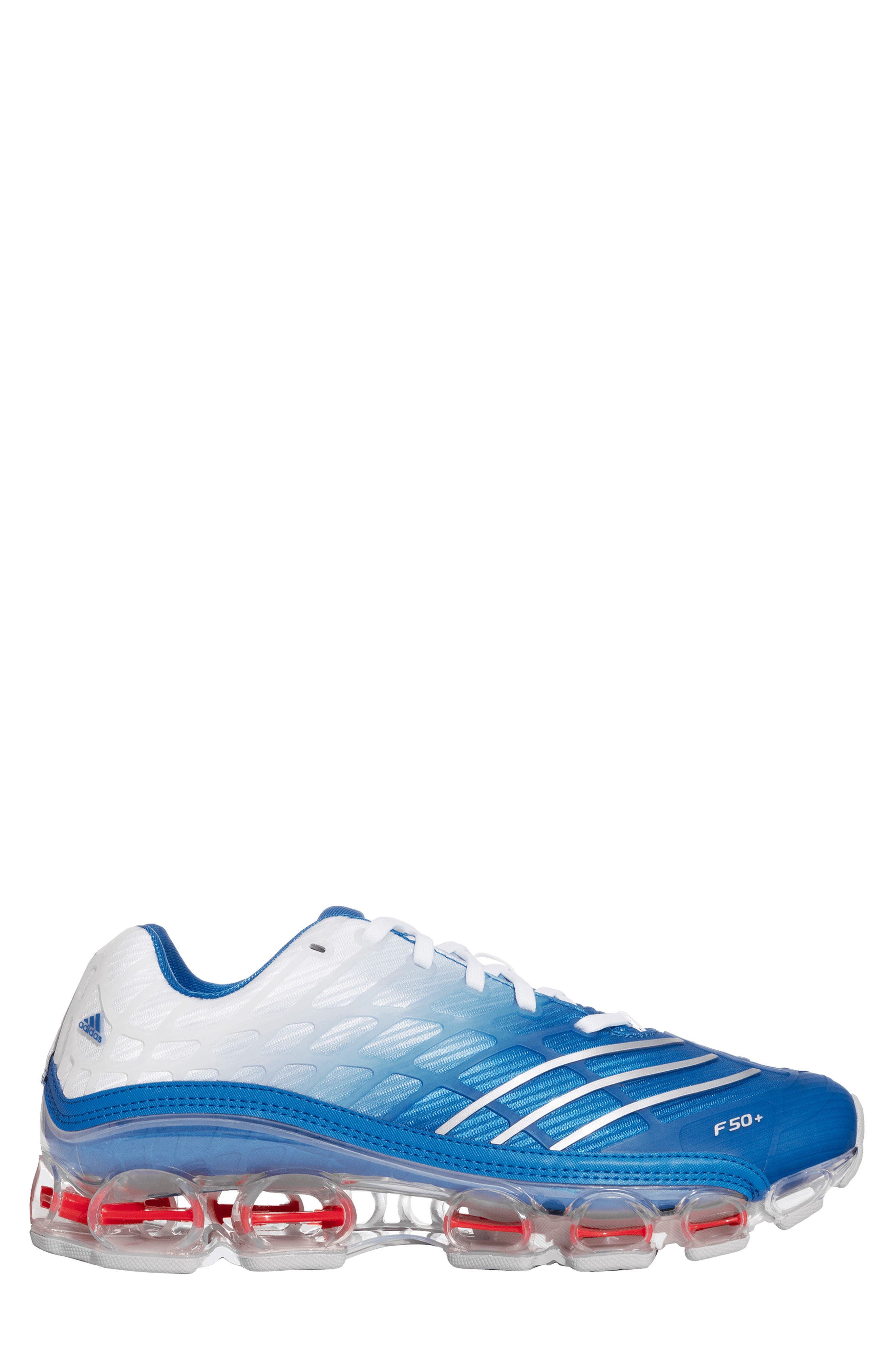 Megaride F50 Running Sneaker, Alternate, color, BLUEBIRD/ SILVER MET/ WHITE