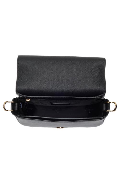 Kate Spade New York Madison Saffiano Leather Saddle Bag In Black