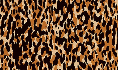 Deny Designs Leopard Print Cutting Board In Black