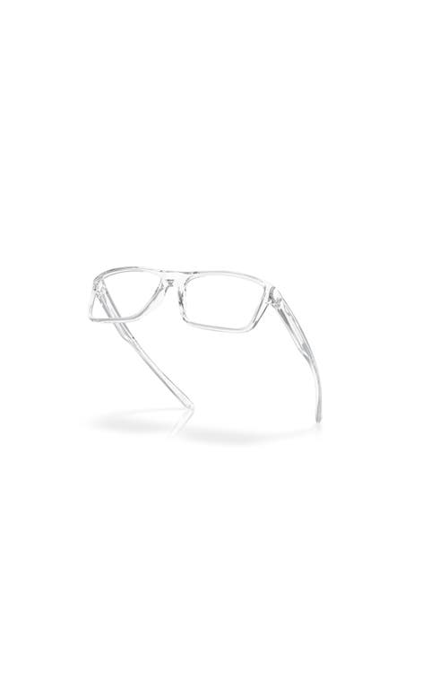 Oakley 55mm Rectangle Optical Glasses In Transparent